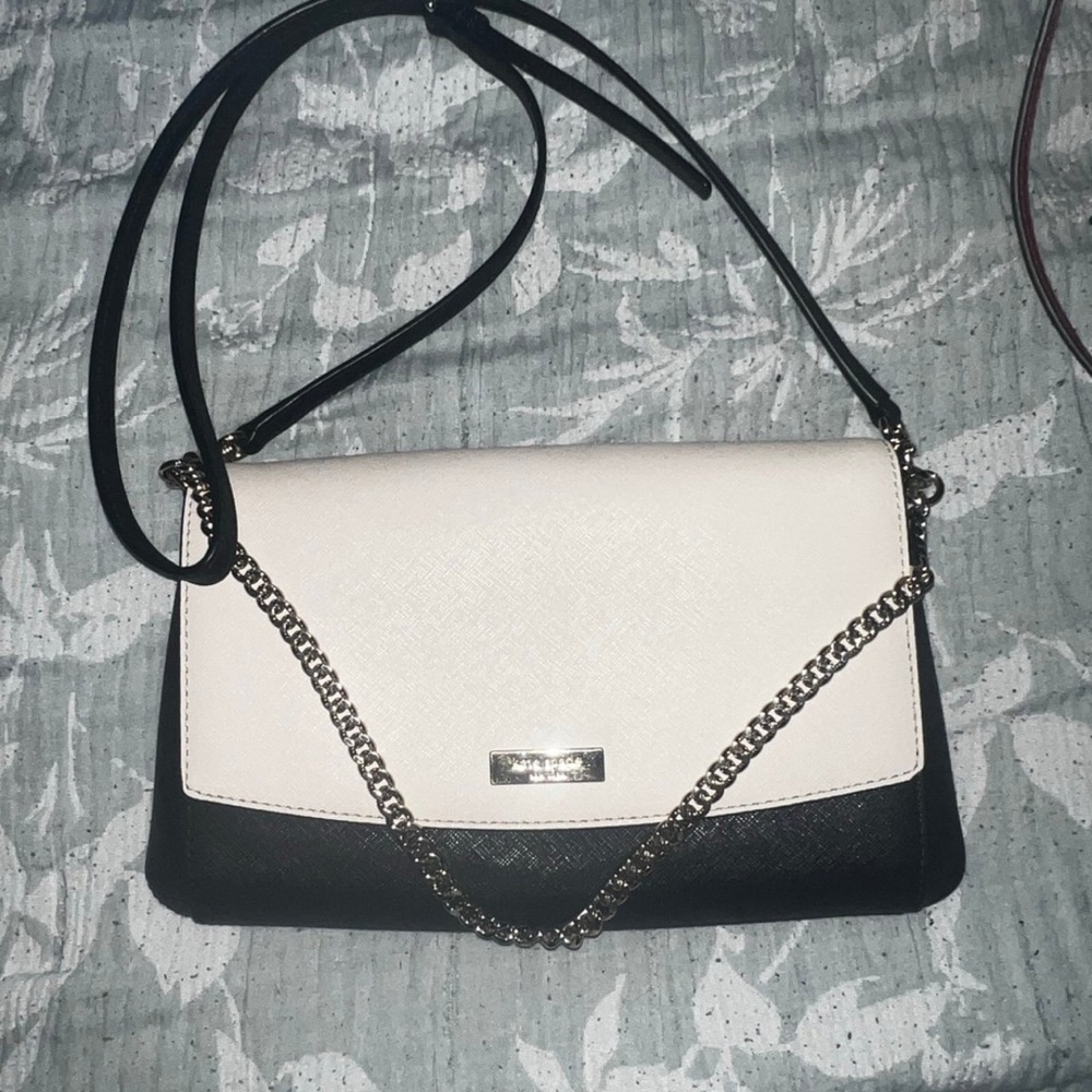 Kate Spade Black and White Crossbody Bag